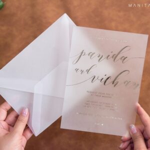 การ์ดแต่งงาน ซองกระดาษไข