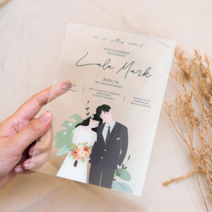การ์ดแต่งงาน การ์ดแต่งงานอะคริลิค การ์ดแต่งงานมานิตา Manita wedding invitation