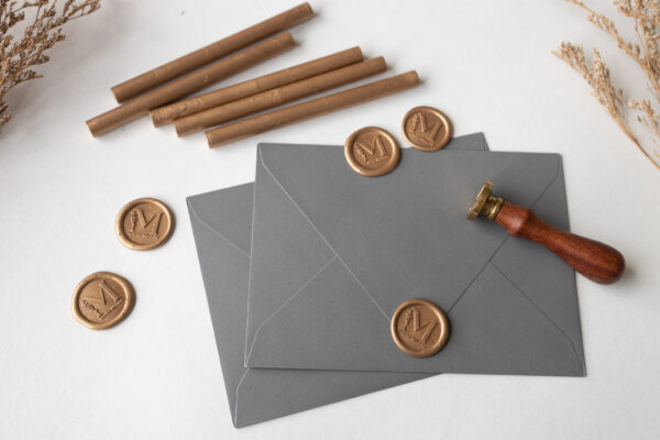 Wax Seal การ์ดแต่งงาน ซองการ์ดแต่งงาน ตรากระทับ