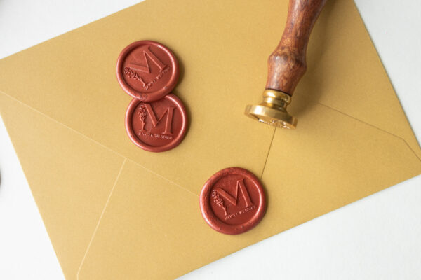 Wax Seal การ์ดแต่งงาน ซองการ์ดแต่งงาน ตรากระทับ