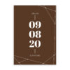 การ์ดแต่งงาน การ์ดแต่งงานมินิมอล R19-056