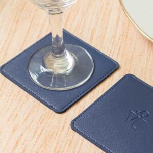 ของชำร่วย ที่รองแก้วหนัง Leather Coasters