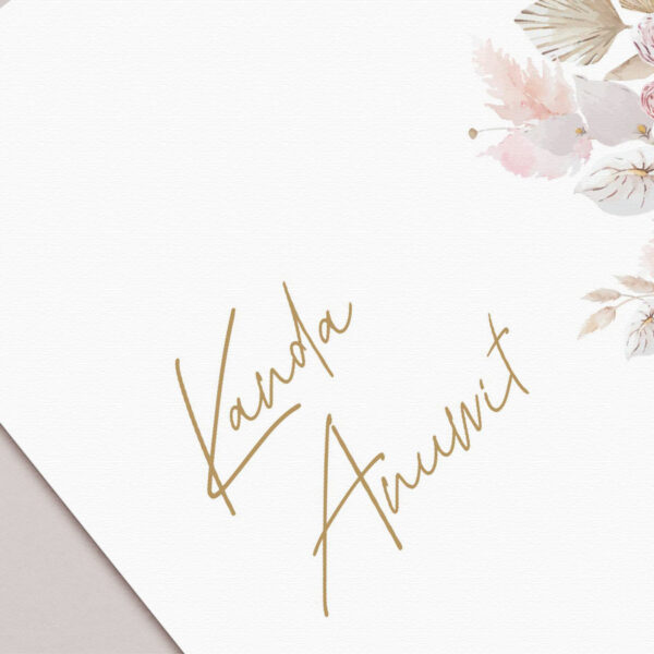 แบบการ์ดแต่งงาน R19_140 การ์ดแต่งงานมานิตา