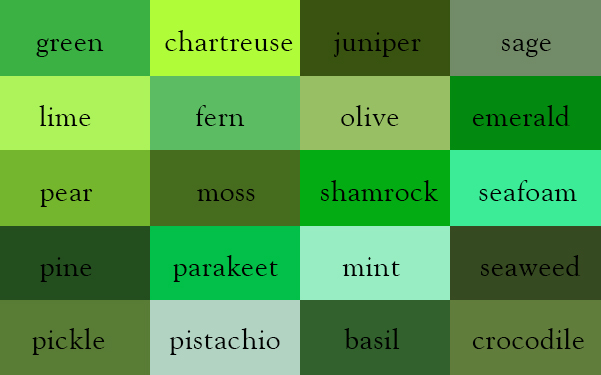 สีเขียว โทนสีแห่งธรรมชาติที่มีหลากหลายเฉด!