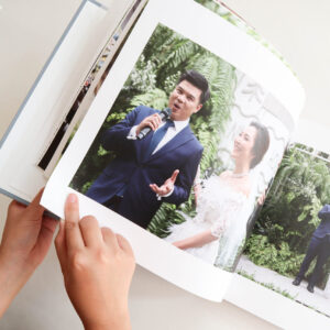 โฟโต้บุ๊คปกแข็งหุ้มผ้า พรีเวดดิ้ง งานแต่งงาน Wedding Photobook