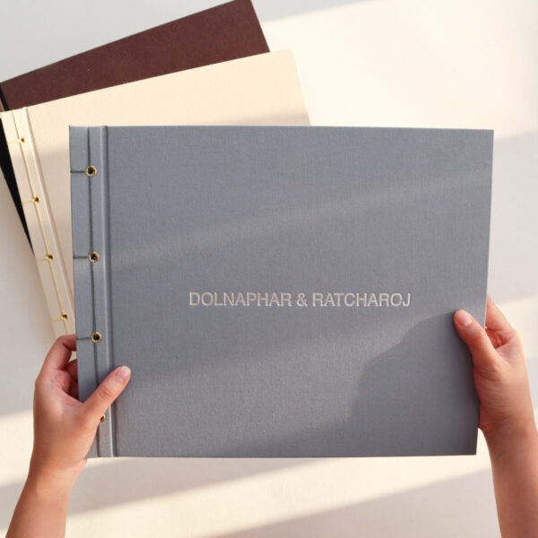 โฟโต้บุ๊คปกแข็งหุ้มผ้า พรีเวดดิ้ง งานแต่งงาน Wedding Photobook