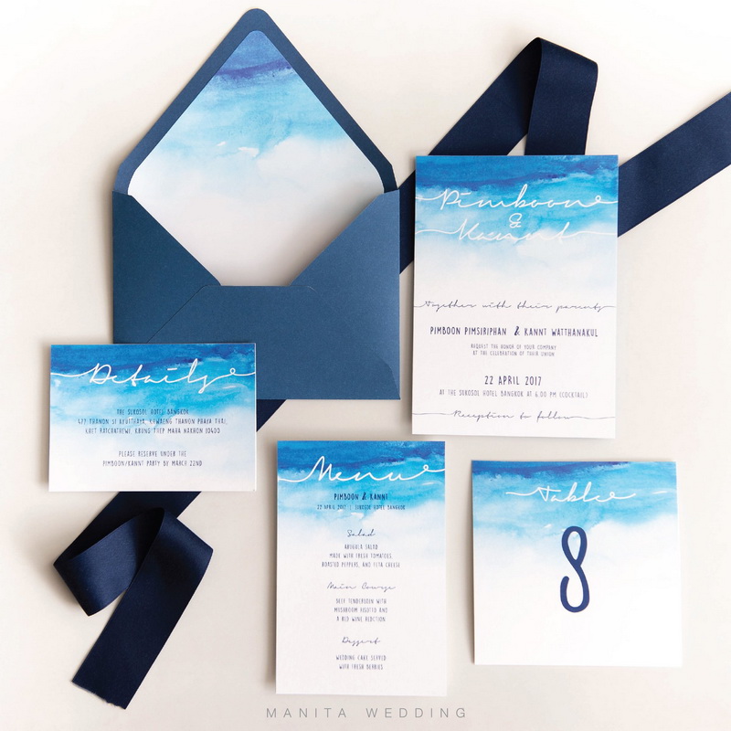 wedding program card