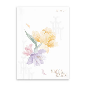การ์ดแต่งงาน การ์ดแต่งงานสวนและดอกไม้ R23-007