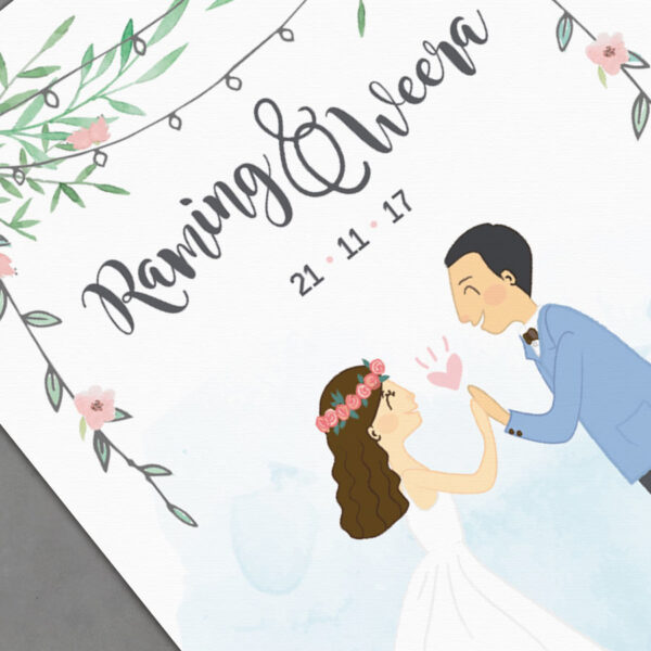 R17-004 การ์ดแต่งงาน การ์ดแต่งงานเก๋ๆ