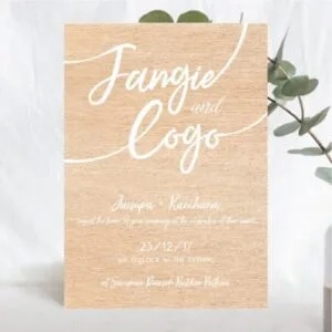 การ์ดแต่งงานโบฮีเมียม Rustic & Bohemian wedding invitation