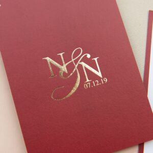 การ์ดแต่งงานปั้มฟอยล์ การ์ดแต่งงานมานิตา R17-070