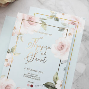 การ์ดแต่งงานปั้มฟอยล์ การ์ดแต่งงานมานิตา R18-038