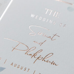 การ์ดแต่งงานปั้มฟอยล์ การ์ดแต่งงานมานิตา R18-079