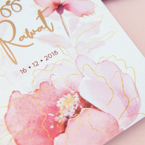 การ์ดแต่งงานปั้มฟอยล์ การ์ดแต่งงานมานิตา R18-095