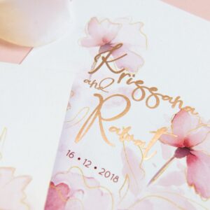 การ์ดแต่งงานปั้มฟอยล์ การ์ดแต่งงานมานิตา R18-095