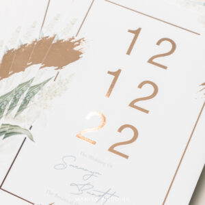 การ์ดแต่งงานปั้มฟอยล์ การ์ดแต่งงานมานิตา R19-186
