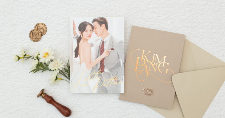 การ์ดแต่งงานมานิตา การ์ดปั้มฟอยล์ การ์ดแต่งงาน