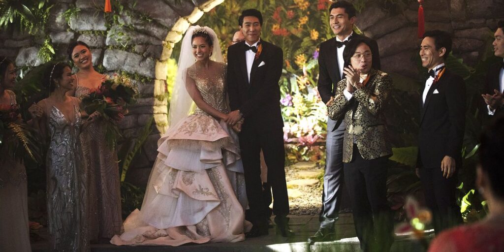 Crazy Rich Asians ฉากแต่งงาน แต่งงาน ซีรีส์ ภาพยนตร์ จัดงานแต่งงาน
