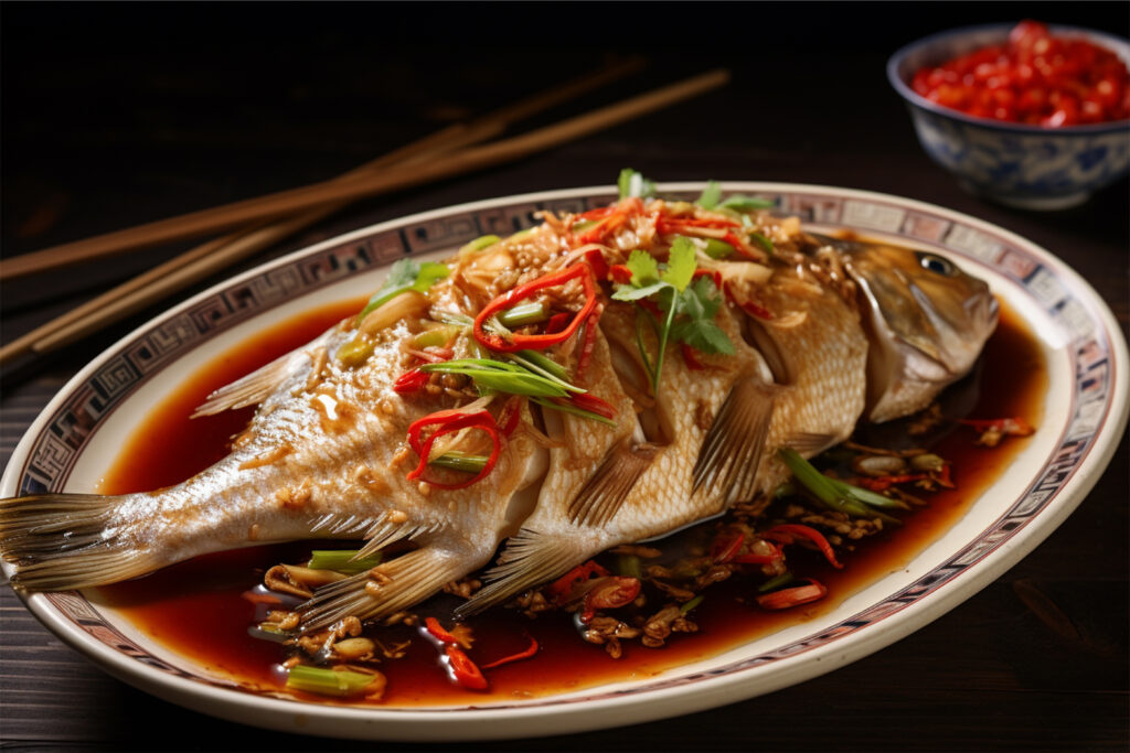 ปลา อาหารมงคล งานแต่งงานจีน งานแต่งจีน อาหารจีน