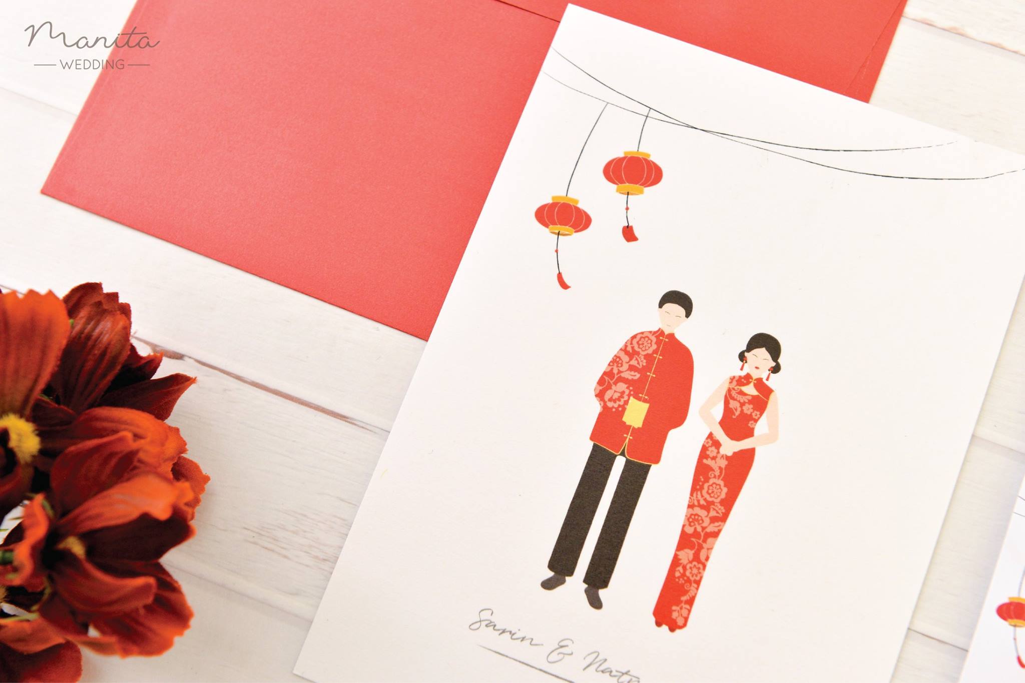 Symbolism (สัญลักษณ์) การ์ดแต่งงานสไตล์จีน ตรุษจีน แบบการ์ดแต่งงานจีน สไตล์ Modern