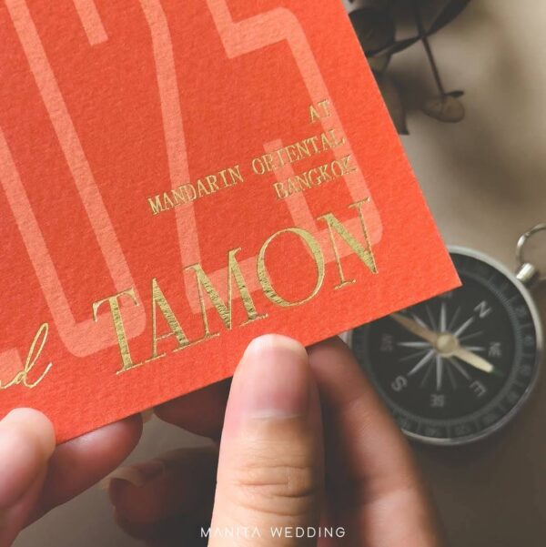 การ์ดแต่งงาน การ์ดแต่งงานตัวอักษร R25-038