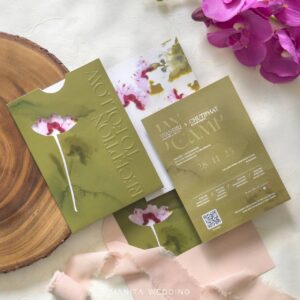 การ์ดแต่งงาน การ์ดแต่งงานสวนและดอกไม้ SET-25 G
