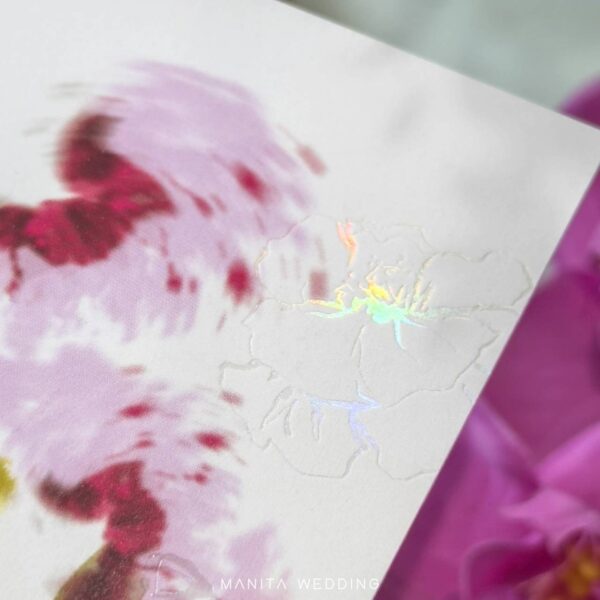 การ์ดแต่งงาน การ์ดแต่งงานสวนและดอกไม้ SET-25 G