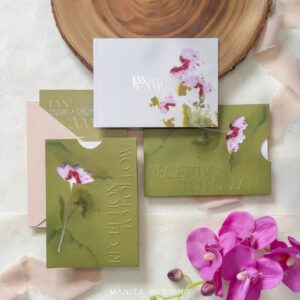 การ์ดแต่งงาน การ์ดแต่งงานสวนและดอกไม้ SET-25 G