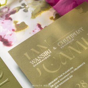 การ์ดแต่งงาน การ์ดแต่งงานสวนและดอกไม้ SET-25 G