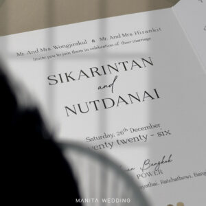 การ์ดแต่งงาน การ์ดแต่งงานใส่รูปภาพ R25-043