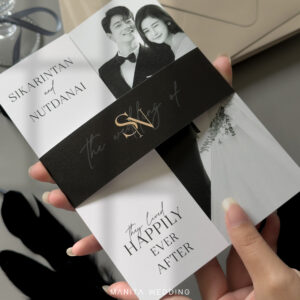 การ์ดแต่งงาน การ์ดแต่งงานใส่รูปภาพ R25-043