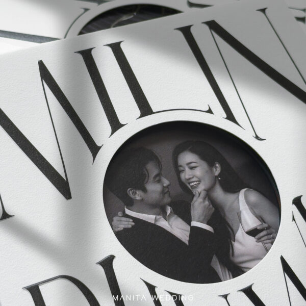 การ์ดแต่งงาน การ์ดแต่งงานใส่รูปภาพ R25-049