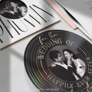 การ์ดแต่งงาน การ์ดแต่งงานใส่รูปภาพ R25-049