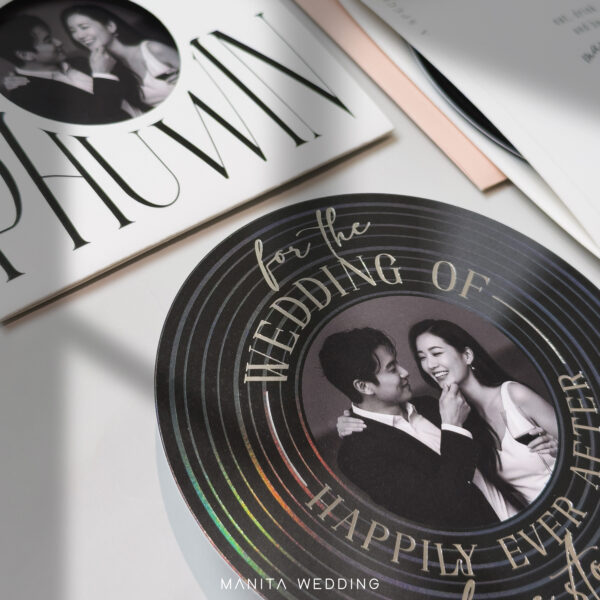 การ์ดแต่งงาน การ์ดแต่งงานใส่รูปภาพ R25-049