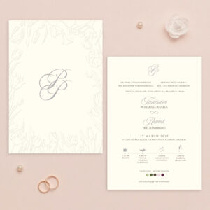 การ์ดแต่งงาน การ์ดแต่งงานมินิมอล R26-005