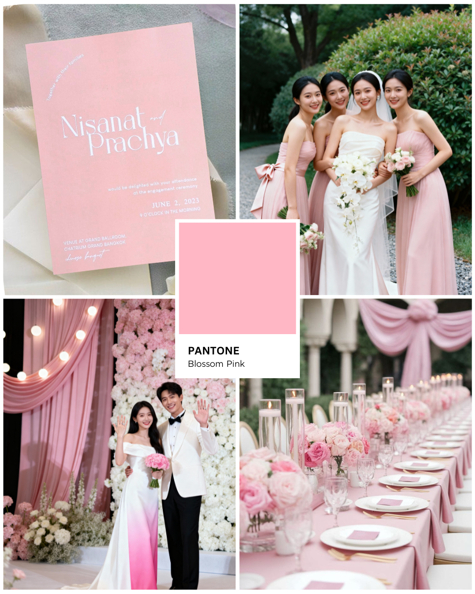 Blossom Pink ธีมสีงานแต่ง ธีมการ์ดงานแต่ง2026 งานแต่ง 2026 แต่งงาน 2026 ไอเดียจัดงานแต่ง2026 แต่งงานสวยๆ หาเรฟแต่งงาน ธีมการ์ดงานแต่งมีอะไรบ้าง จัดงานแต่ง ร้านการ์ดแต่งงาน ทำการ์ดแต่งงาน งานแต่งสวยหรู สถานที่จัดงานแต่ง แต่งงานงบประหยัด แต่งงานมินิมอล