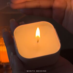 เทียนหอมตลับชมพู