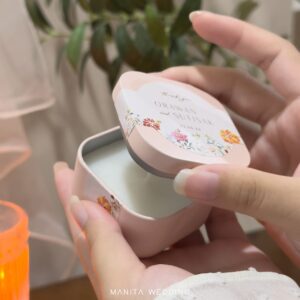 เทียนหอมตลับชมพู