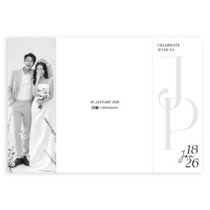 การ์ดแต่งงาน การ์ดแต่งงานใส่รูปภาพ R25-044