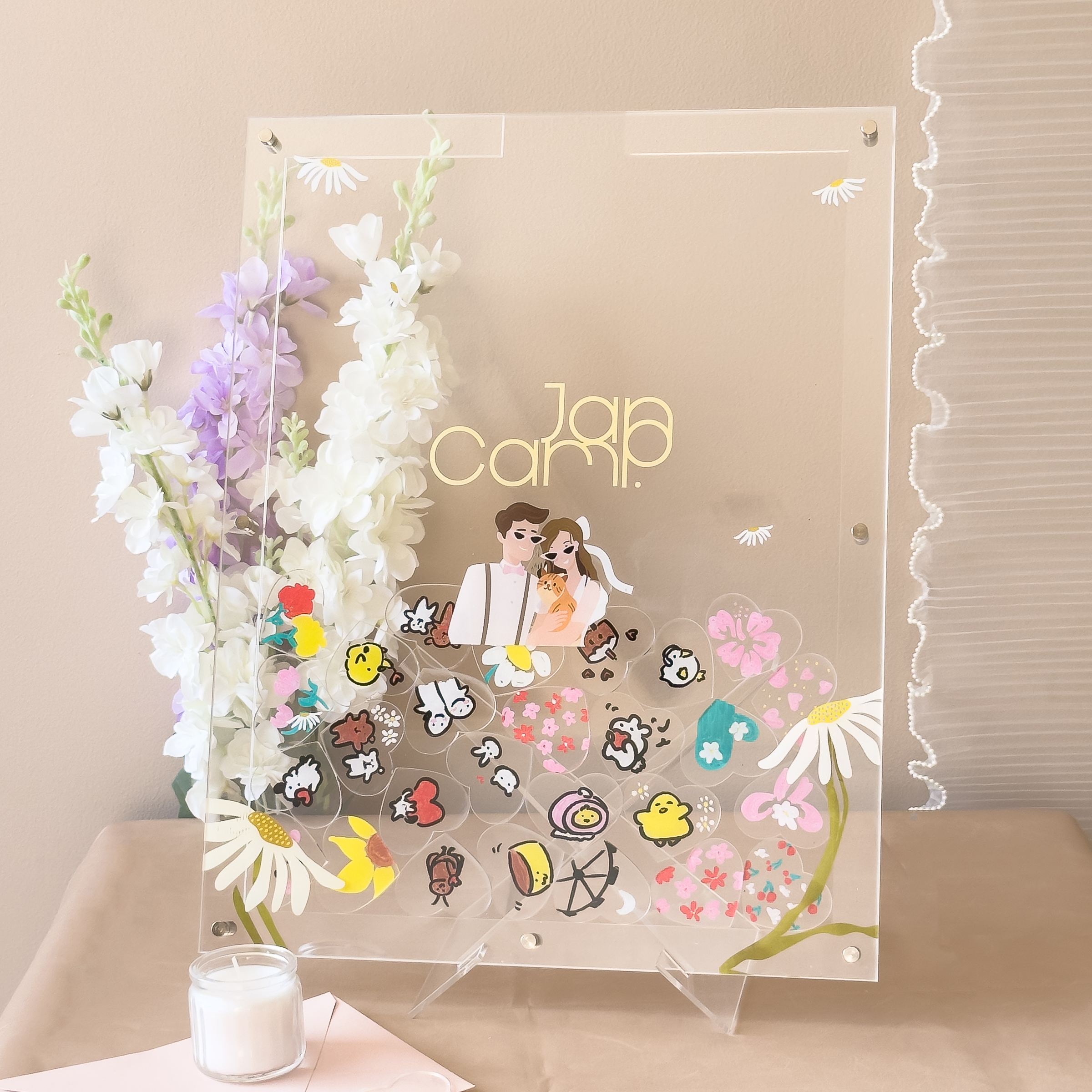 ของตกแต่ง กรอบอะคริลิกอวยพร