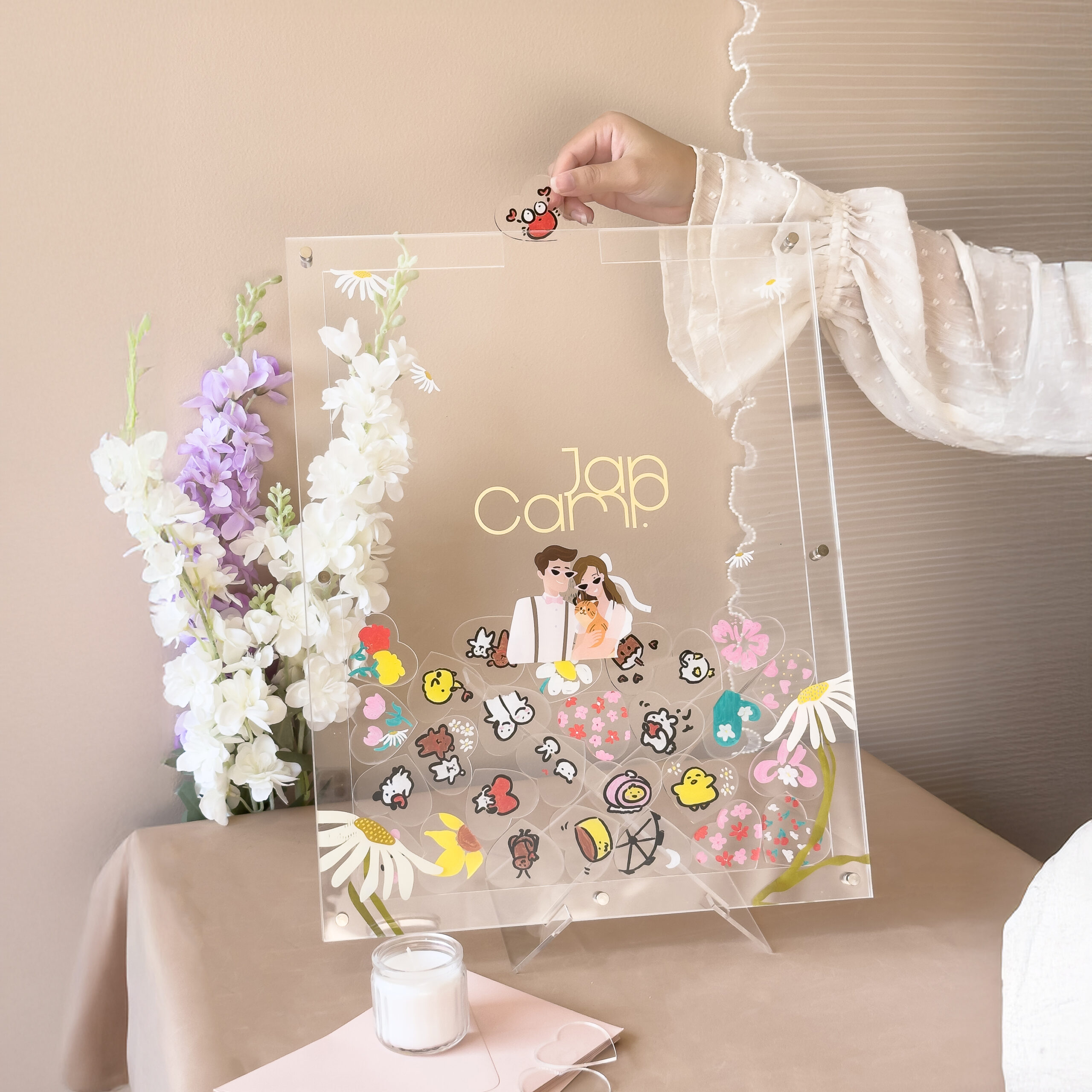 ของตกแต่ง กรอบอะคริลิกอวยพร