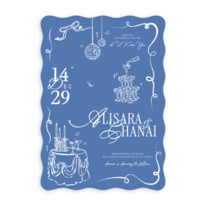 การ์ดแต่งงาน การ์ดแต่งงานตัวอักษร R26-002