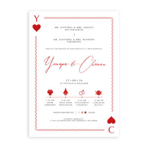 การ์ดแต่งงาน การ์ดแต่งงานใส่รูปภาพ R25-046