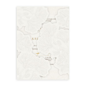 การ์ดแต่งงาน การ์ดแต่งงานสวนและดอกไม้ R26-009