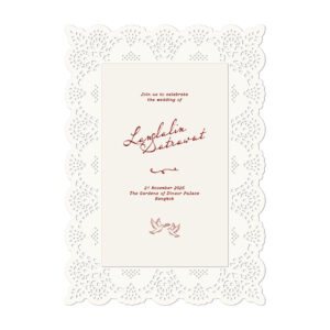 การ์ดแต่งงาน การ์ดแต่งงานสวนและดอกไม้ R26-013