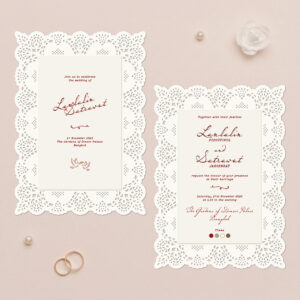 การ์ดแต่งงาน การ์ดแต่งงานสวนและดอกไม้ R26-013